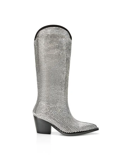 Boots for women with sore soles -INGRID-SILVER WESTERN BOOT