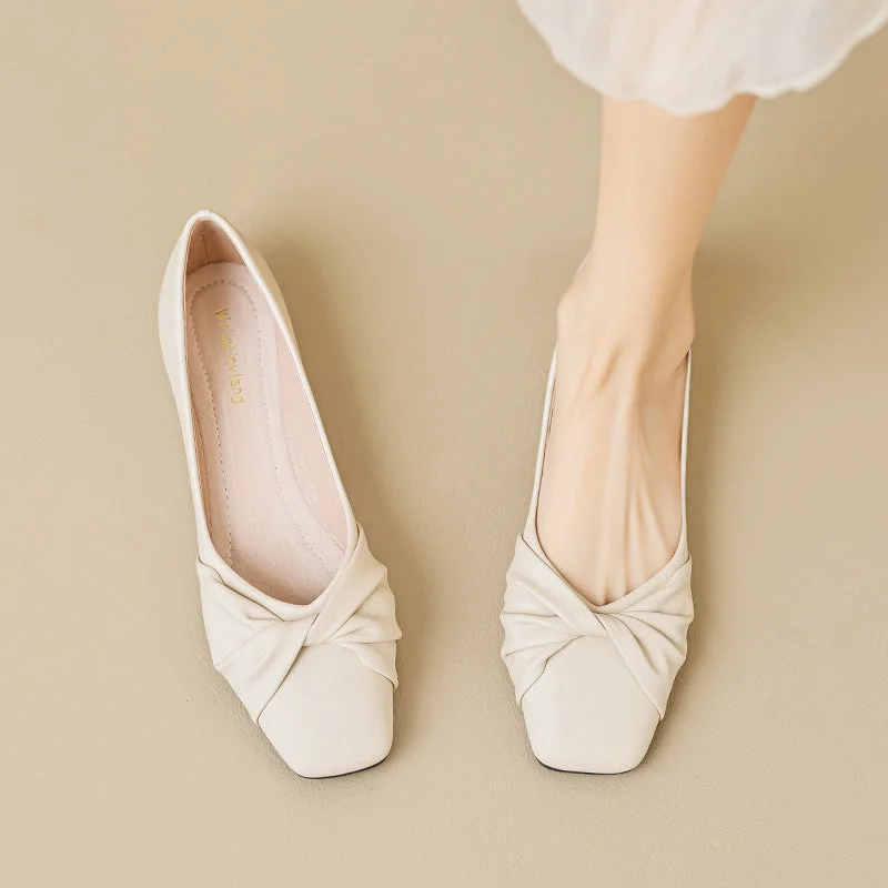 Flats for relaxed mornings -Women Minimalism Fashion Soft Flats