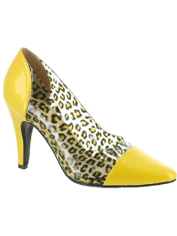 High heels with trendy patterns -Paulina Womens Animal Print Pointed Toe Pumps