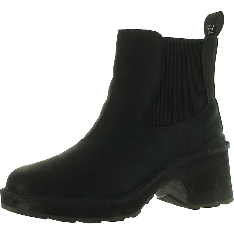 Boots with tough heel supports -Sorel Womens Hi-Line Ankle Block Heel Chelsea Boots