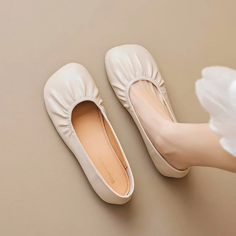 Flats for cool days -Women Minimalist Fashion Soft Casual Flats