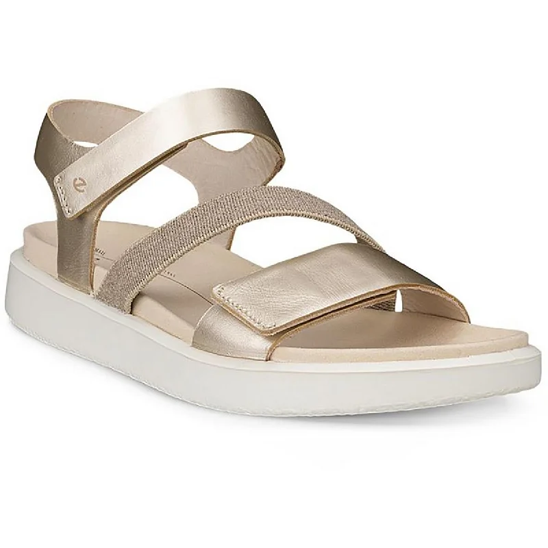 Grand sandals with gilt linings -ECCO Womens Flowt 2 Leather Wedge Sandals