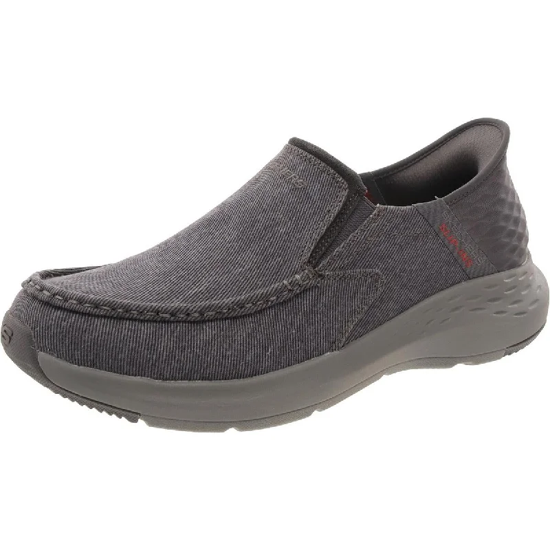 Loafers with soft foam cushioning -Skechers Mens Slip On Cushioned Footbed Loafers