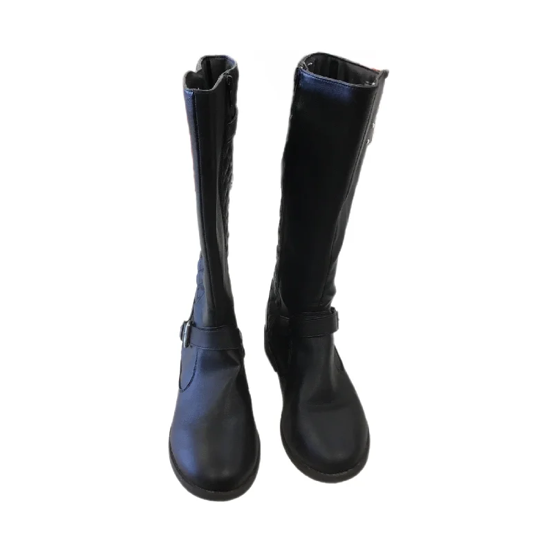 Flats for chilly evenings -Boots Mid-calf Flats By Clothes Mentor In Black, Size: 5