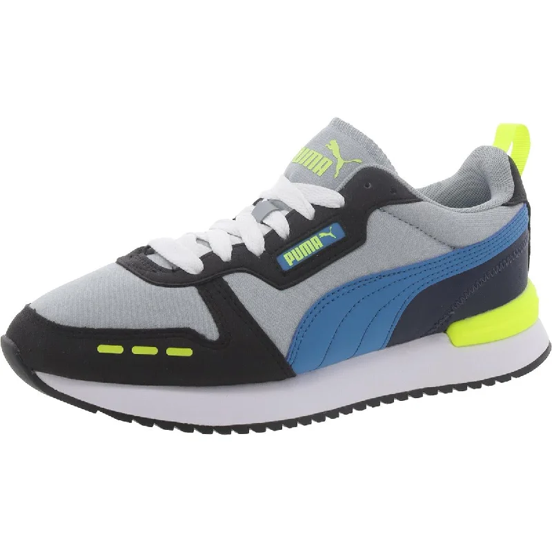 Running shoes with great grip -Puma Mens R78 Mesh Lace-Up Padded Insole Running & Training Shoes