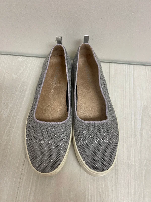 Affordable suede flats online -Shoes Flats By Vionic In Grey, Size: 9