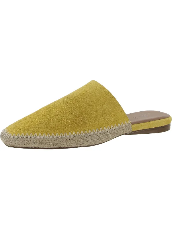 Slippers with firm midsoles -Candice Womens Suede Slip On Mules