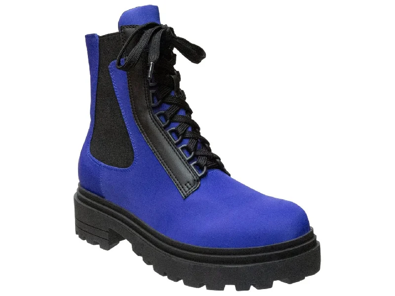 Boots for misty rainy walks -OTBT: COMMANDER in BLUE Combat Boots