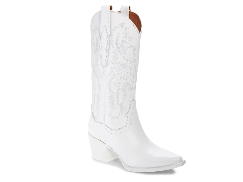 Boots with dense sole cushioning -Jeffrey Campbell: Dagget in White