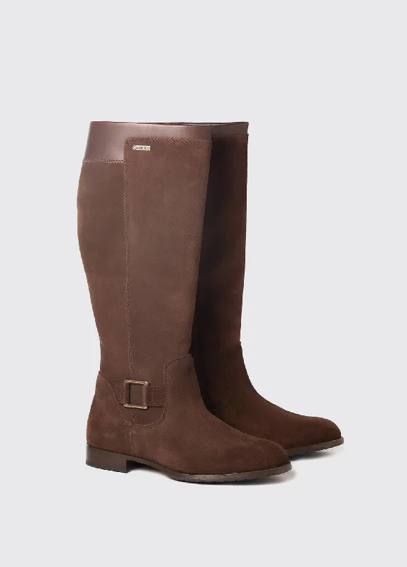 Boots for long dusk events -Limerick Ladies Leather Soled Boot - Cigar