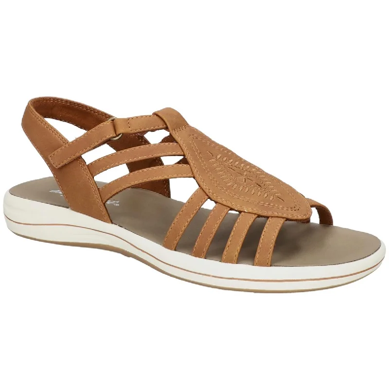 Sandals with splash-free tops -Easy Street Womens Gemi Open Toe Strappy Slingback Sandals