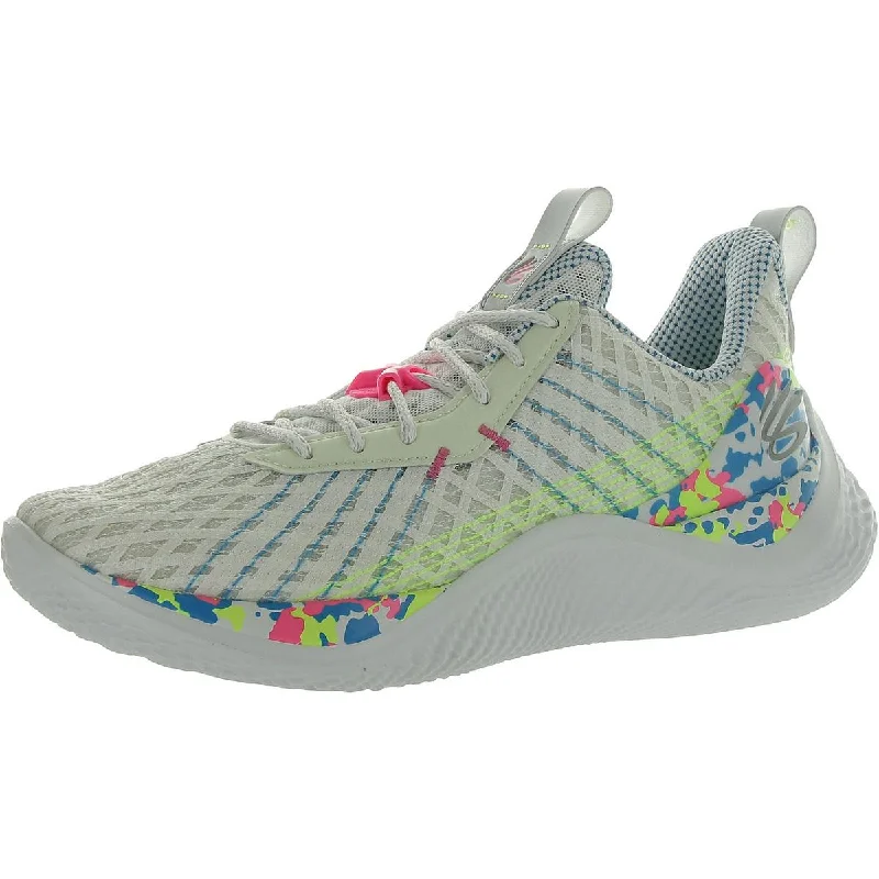 Running shoes with stylish finishes -Under Armour Mens CURRY 10 SPLASH PARTY Trainer Fitness Running & Training Shoes