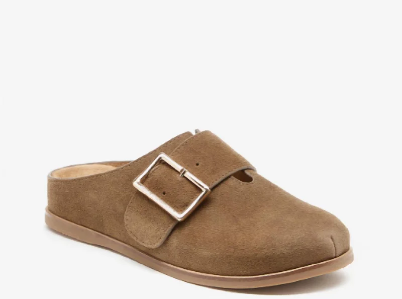 Slippers with stable arches -Franklin Clogs In Taupe