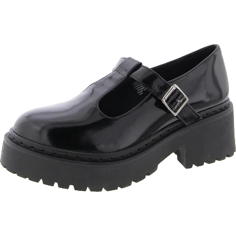 Loafers with dusk-inspired tones -Steve Madden Womens KYRYA Patent Loafer Mary Janes