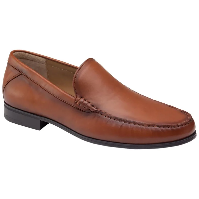 Loafers for women with low arches -Johnston & Murphy Mens Hawkins Leather Venetian Loafers