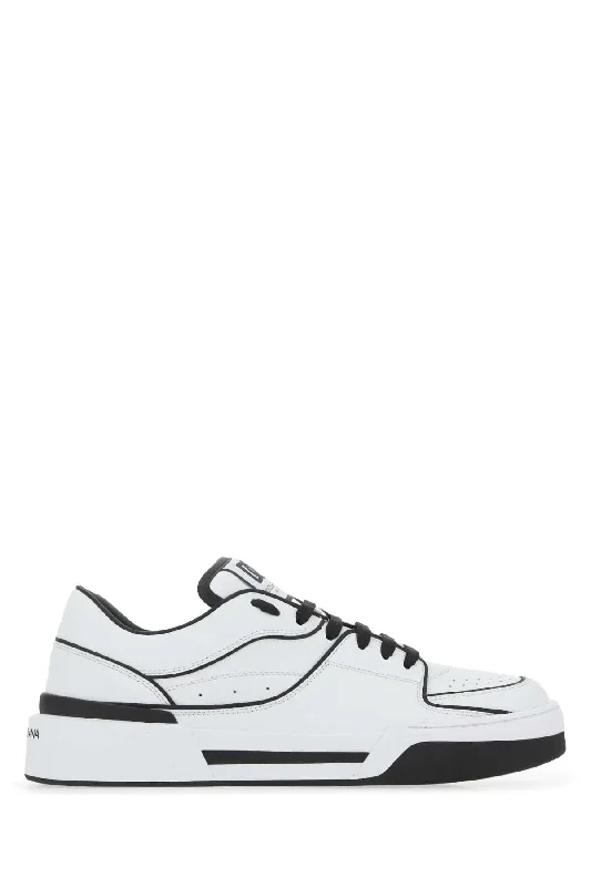 DOLCE & GABBANA Two-tone Leather New ROME Sneaker for Men