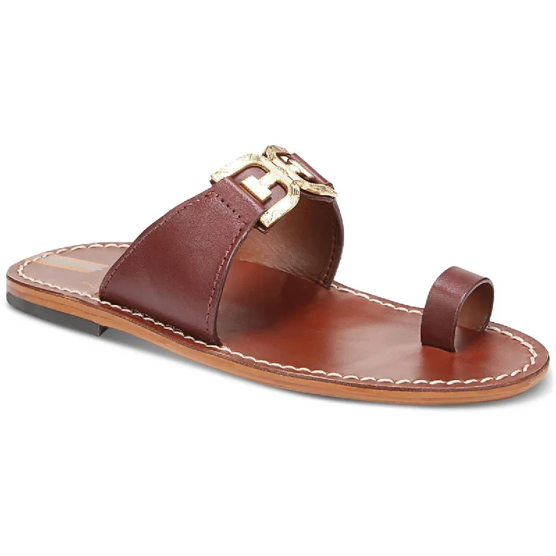 Sandals with shore repose -Sam Edelman Womens Maxime Leather Toe Loop Slide Sandals