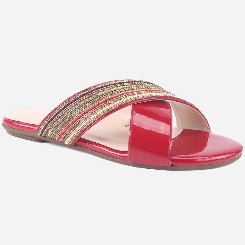 Slippers with soft insides -Women "BRIGITTA" Casual Flat Slippers