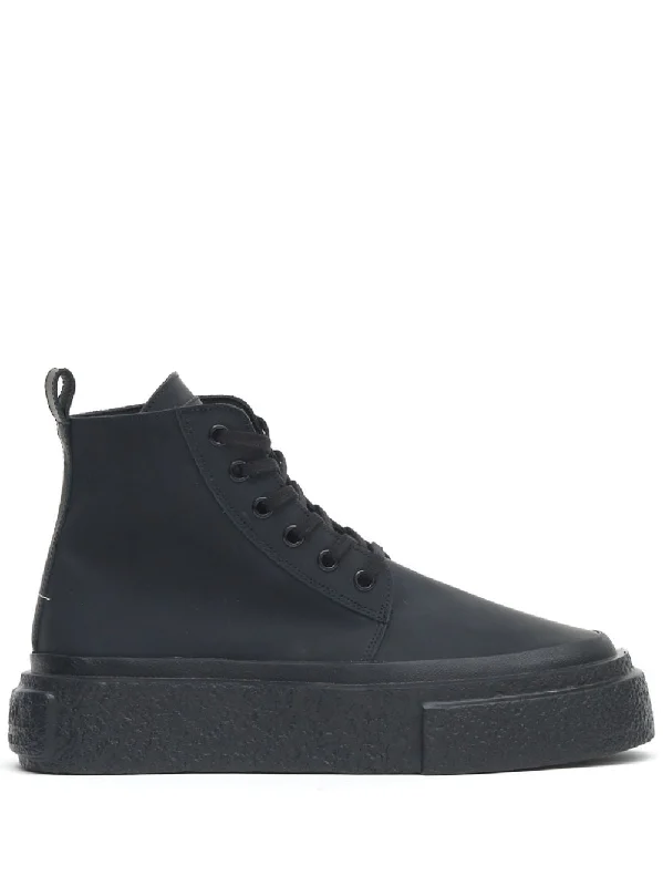 MAISON MARGIELA Men's Leather Ankle Sneakers