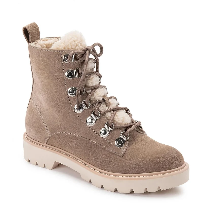 Boots for long rainy strolls -Dolce Vita Womens Polik Suede Cold Weather Shearling Boots