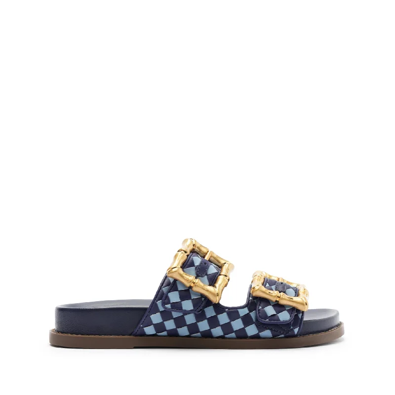 Sandals with cold shore hush -Enola Sporty Woven Leather Sandal