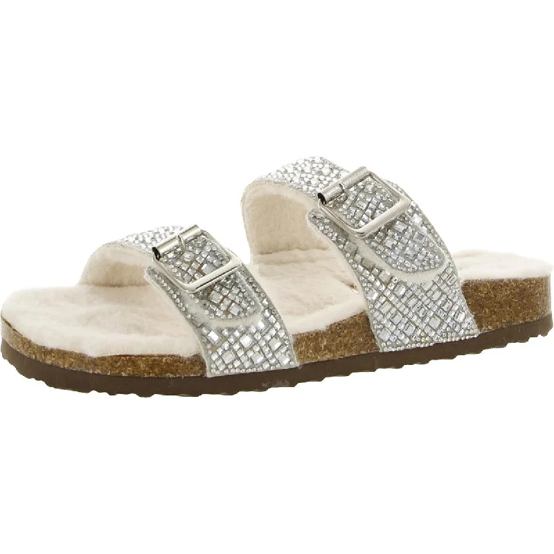 Mocha sandals for warm hues -Madden Girl Womens Brandobf Slip On Flat Slide Sandals