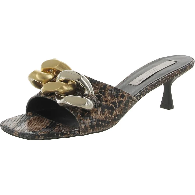 Sandals with smooth strap piles -Stella McCartney Womens Faux Leather Dressy Mule Sandals