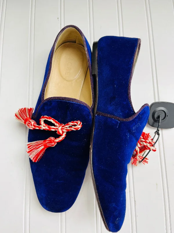 Flats with ankle stability -Shoes Flats By J. Crew In Blue, Size: 7