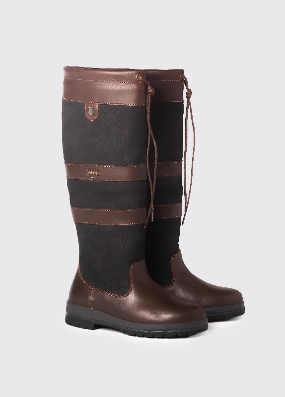 Boots for trendy rainy vibes -Galway Mens Country Boot  - Black/Brown