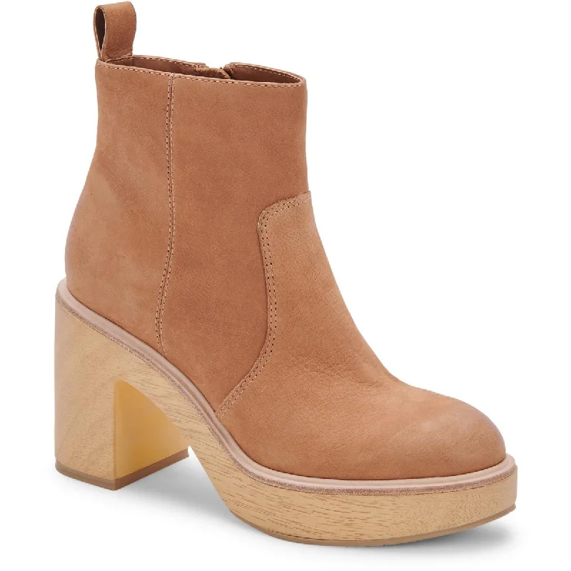 Boots with elegant heel accents -Dolce Vita Womens Cecile Block Heel Chelsea Boots