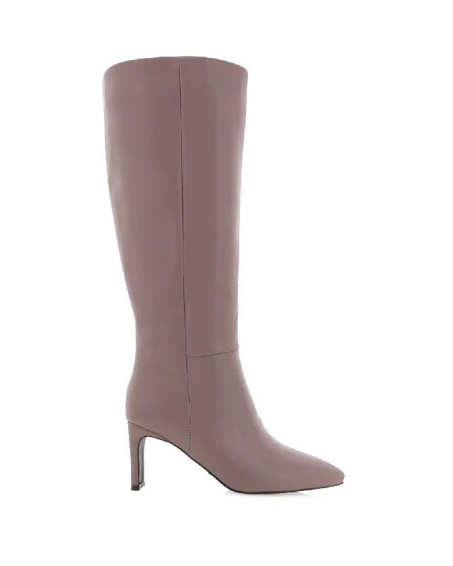 Boots with chic sole designs -ANTOINETTE  - MAUVE