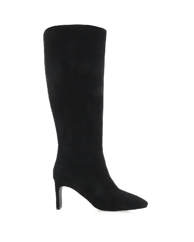 Boots for long dusk strolls -ANTOINETTE  - BLACK SUEDE