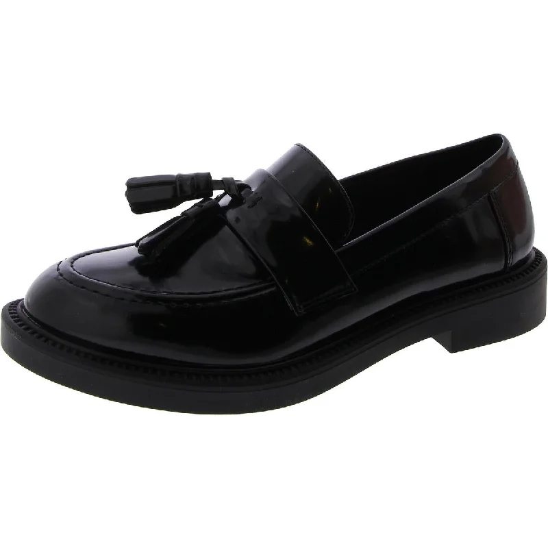 Loafers with tailored fit features -Steve Madden Womens Helen Patent Penny Loafers