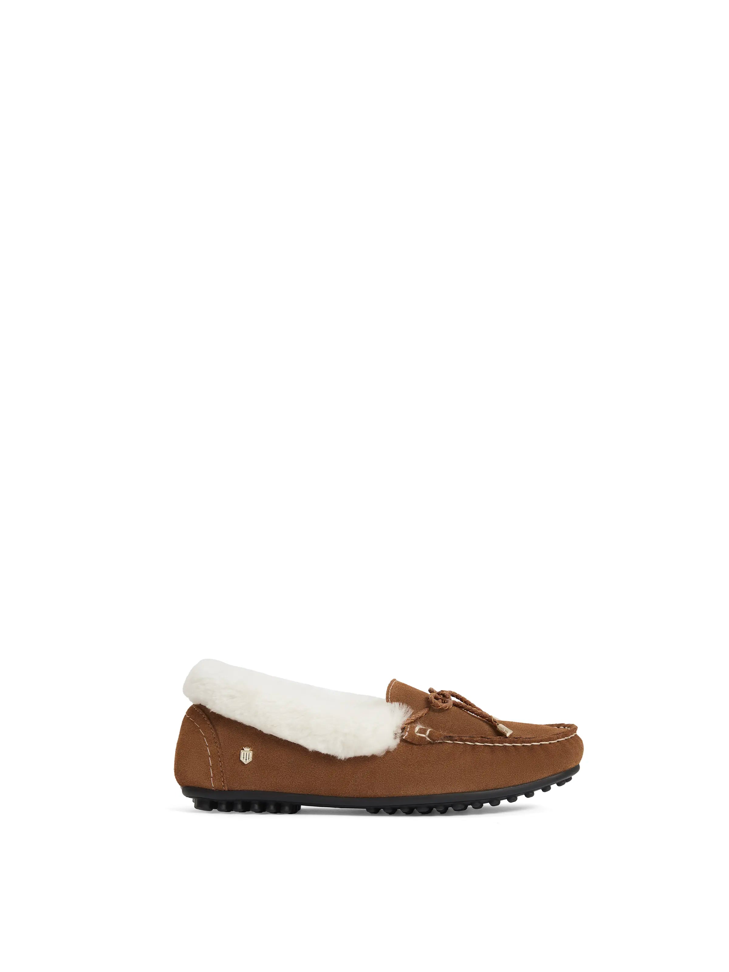 Slippers for swift days -Henley Slipper - Shearling Lined Tan Suede