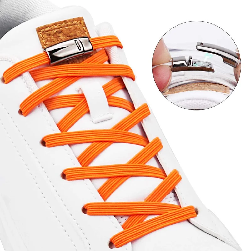 1Pair Fashion Magnetic Shoelaces Elastic No Tie Shoe Laces Kids Adult Unisex Flat Sneakers Shoelace Quick Lazy Laces Strings