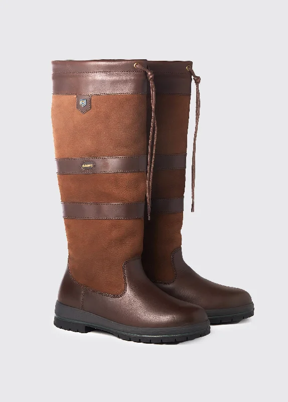 Boots for wet patio evenings -Galway Mens Country Boot  - Walnut