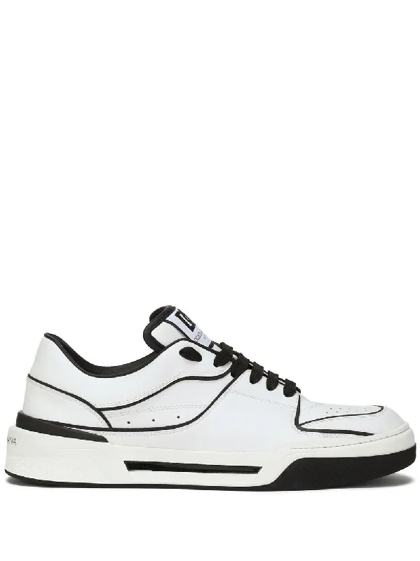 DOLCE & GABBANA Leather Low Sneakers for Men - Stylish Comfort