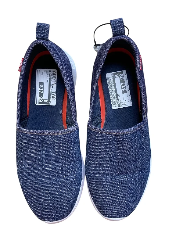 Flats for home getaways -Shoes Flats By Levis In Blue, Size: 8