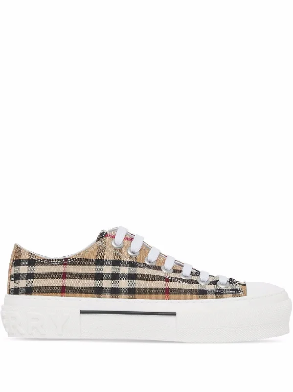 BURBERRY Checked Detail Women's Sneakers