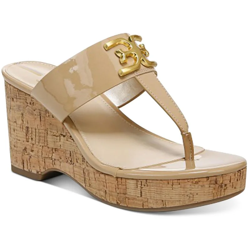 Thrifty sandals under 25 dollars -Sam Edelman Womens Yardlie Patent Cork Wedge Sandals