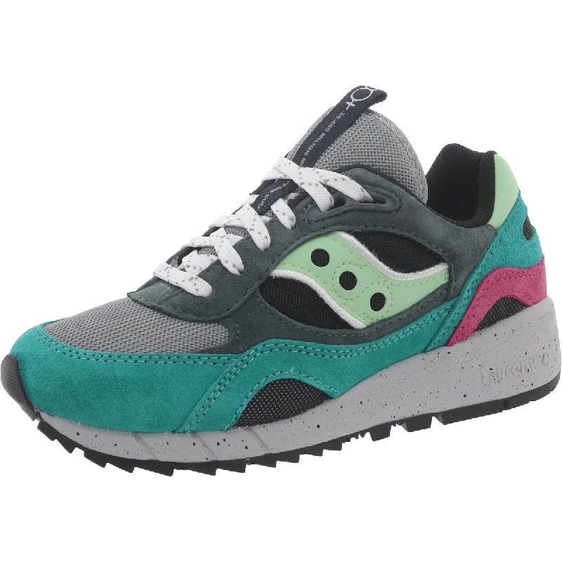 Running shoes with tough bases -Saucony Mens Shadow 6000 Lace-Up Padded Insole Running & Training Shoes