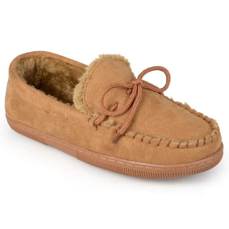 Slippers for sporty teens -Vance Co Men's Moccasin Slipper