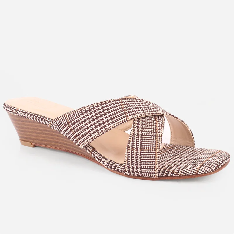 Slippers with modern vibes -Women's "FEFA" Cross Over Comfy Everyday Slippers