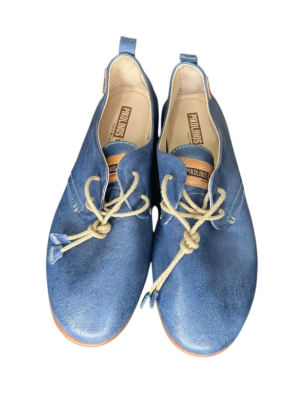 Flats for teens trendy style -Shoes Flats By Pikolinos In Blue, Size: 7.5