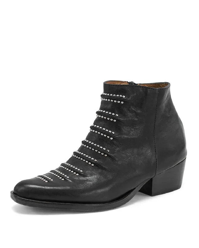 Boots for outdoor dusk strolls -Tiba Short Bootie | Black