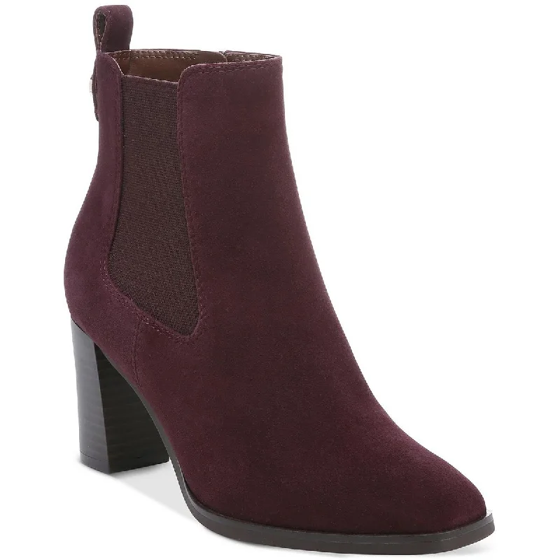 Boots with firm sole supports -Giani Bernini Womens Brigittie Block Heel Suede Chelsea Boots