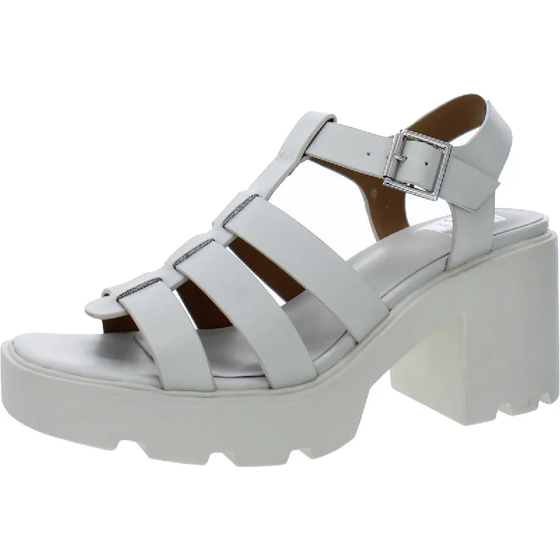 High heels with dynamic heels -Lindy Womens Strappy Buckle Platform Heels