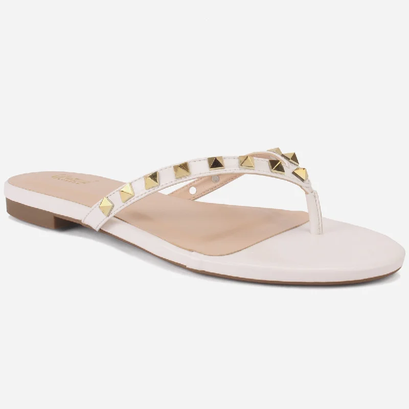 Slippers with chic designs -Womens "LEILI" Stud Detailing Summer Slippers