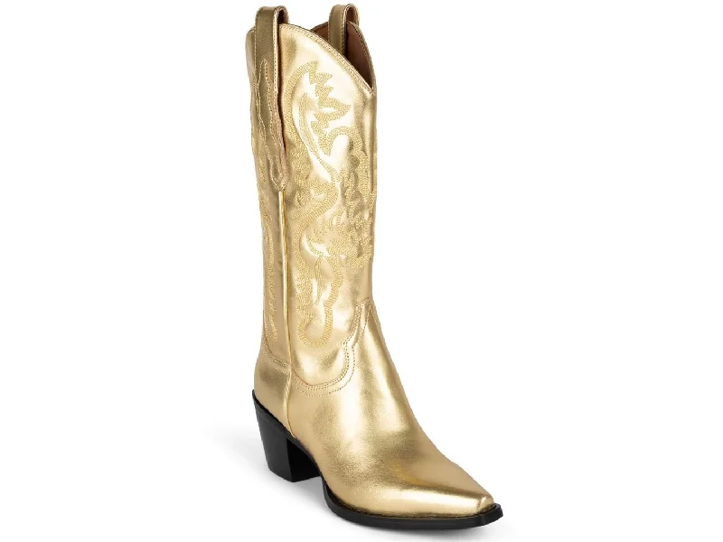 Boots with skid-proof heel bases -Jeffrey Campbell: Dagget in Gold