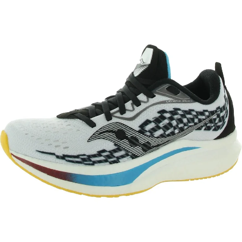 Running shoes for intense workouts -Saucony Mens Endorphin Speed 2 Athletic Walking Running Shoes